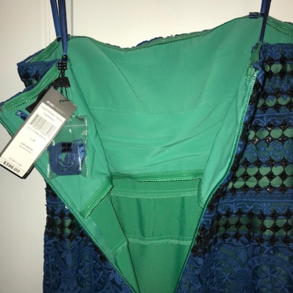 BCBG Manuela Lace Embroidered Strapless Dress - Picture 6 of 8